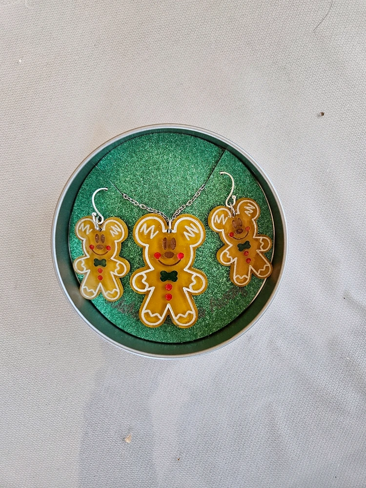 Gingerbread jewlery set i just finished up on etsy.