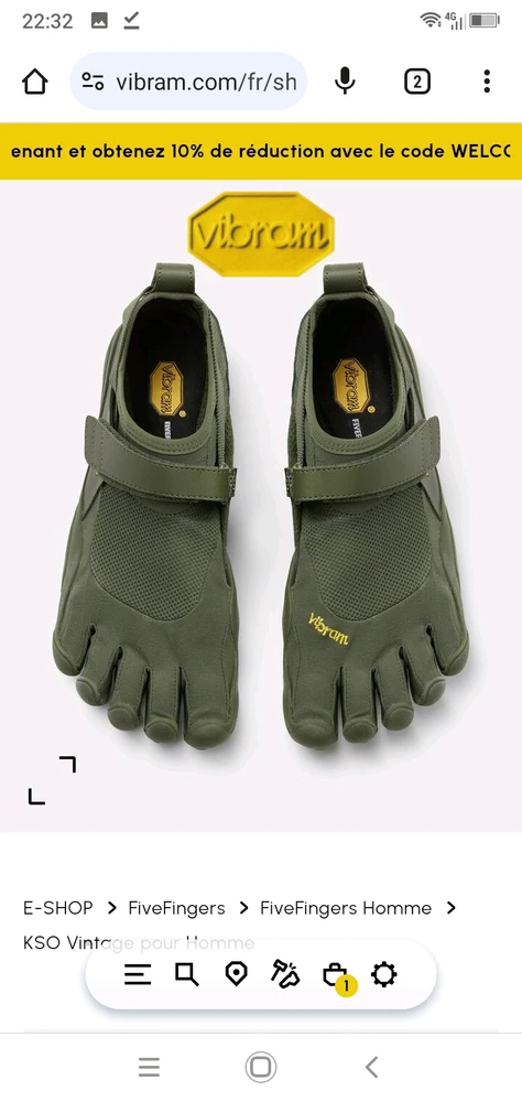 Pour ceux qui aiment la marche Five Finger