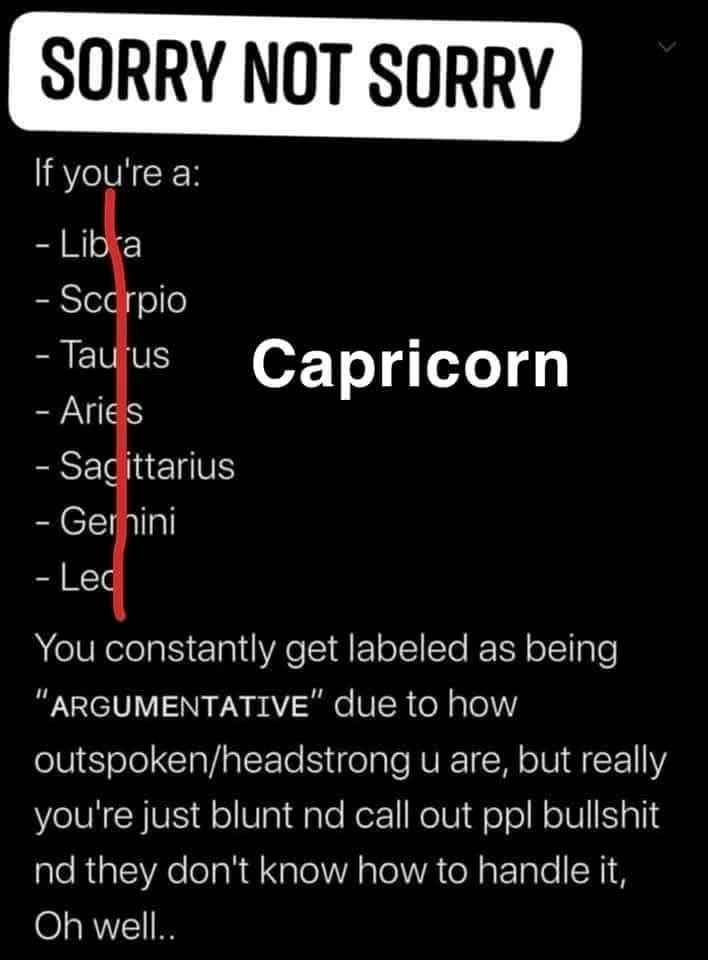 sux to be you😜♑️