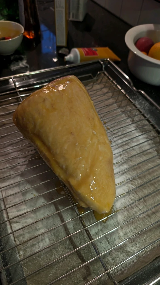 Glömde ströbröd så jag fick ta ut den igen och fixa mitt misstag 😅