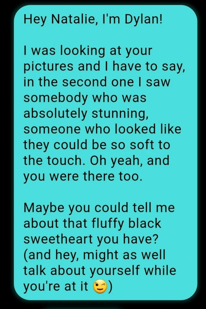 Context: This girl likes witty banter.