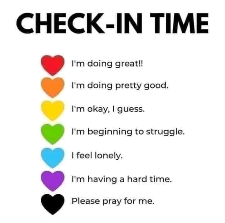 Check-in please! 🤗
