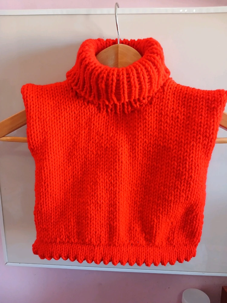 Chaleco con cuello doble