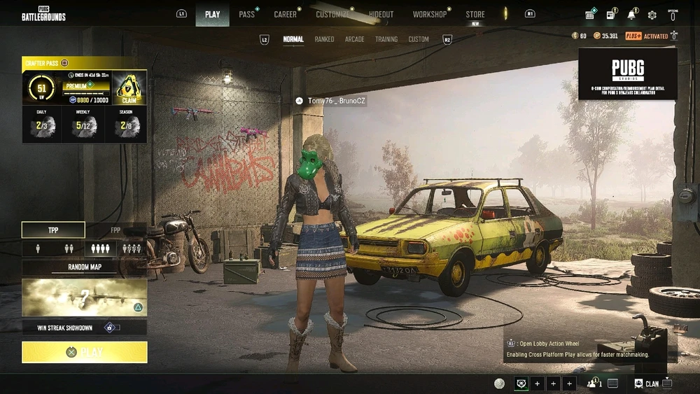 Pubg ps4 chybí dohrát trofeje za zbraně, dva ve voze... CHICKENS mám všechny hotové...