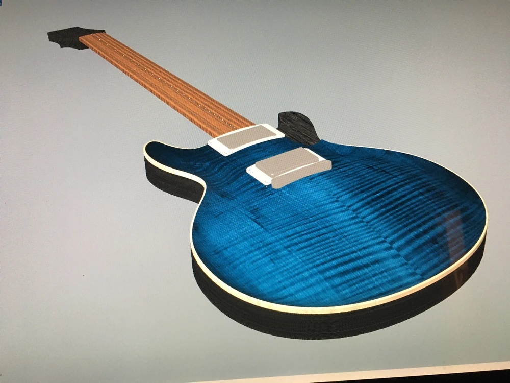 Progettazione in corso del top in acero marezzato