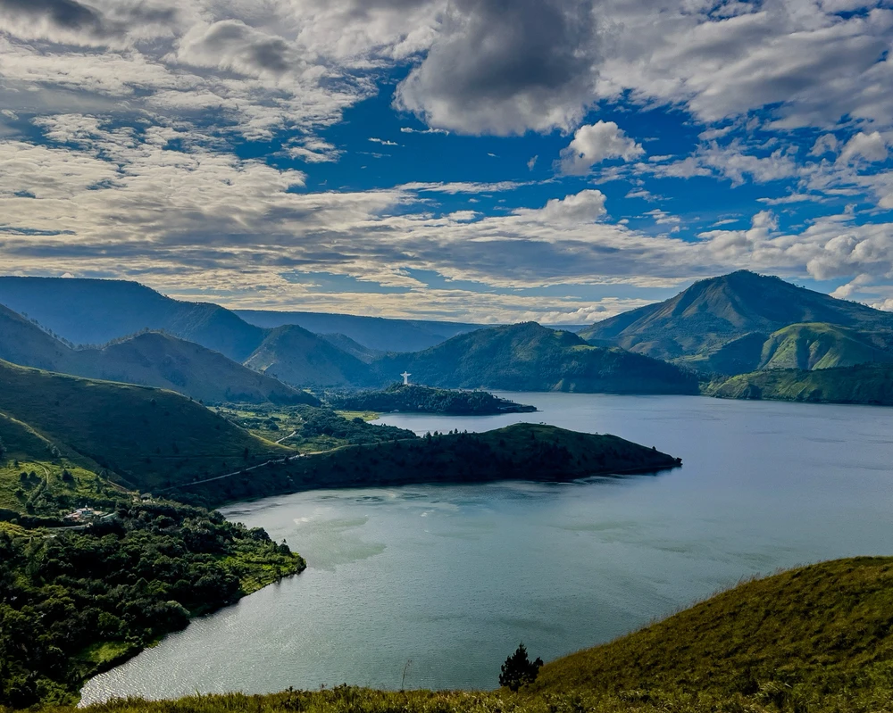 View of Lake Toba from Holbung Hill