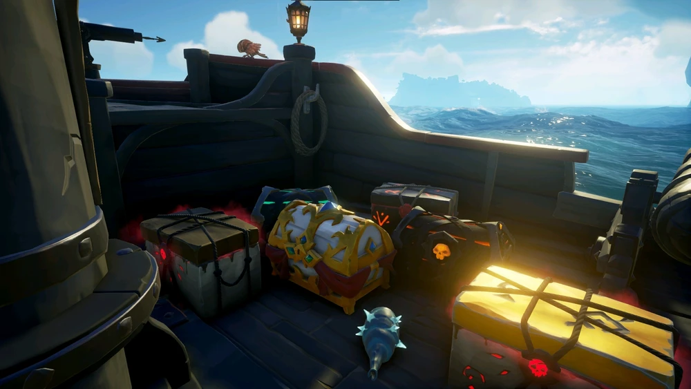 Some of the loot we got from the Lucky Voyage.

There are rare chests a-plenty. 