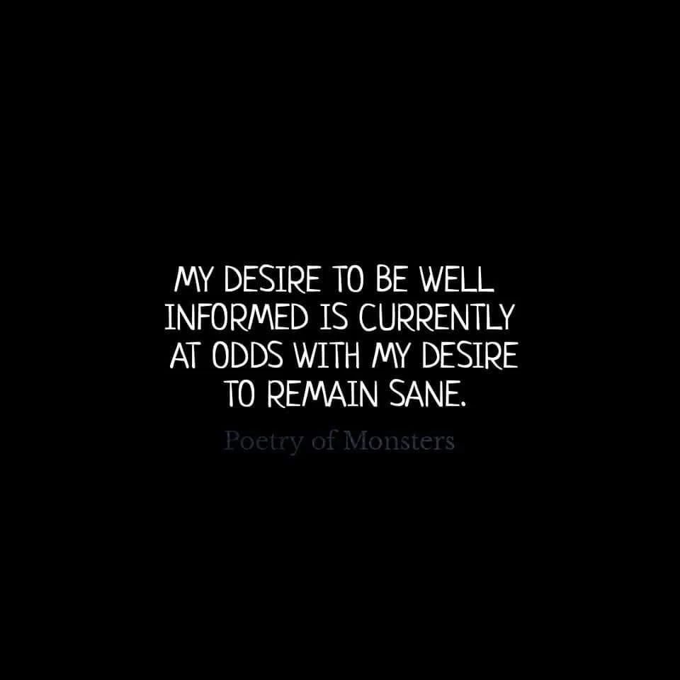 Sometimes ignorance is a blessing