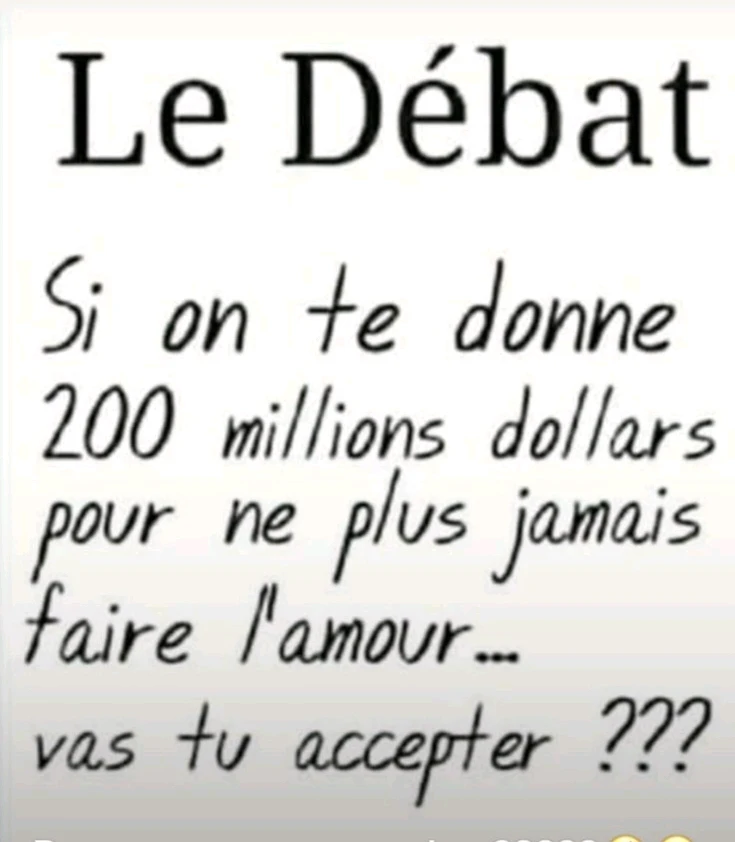 Le petit jeu du soir ...