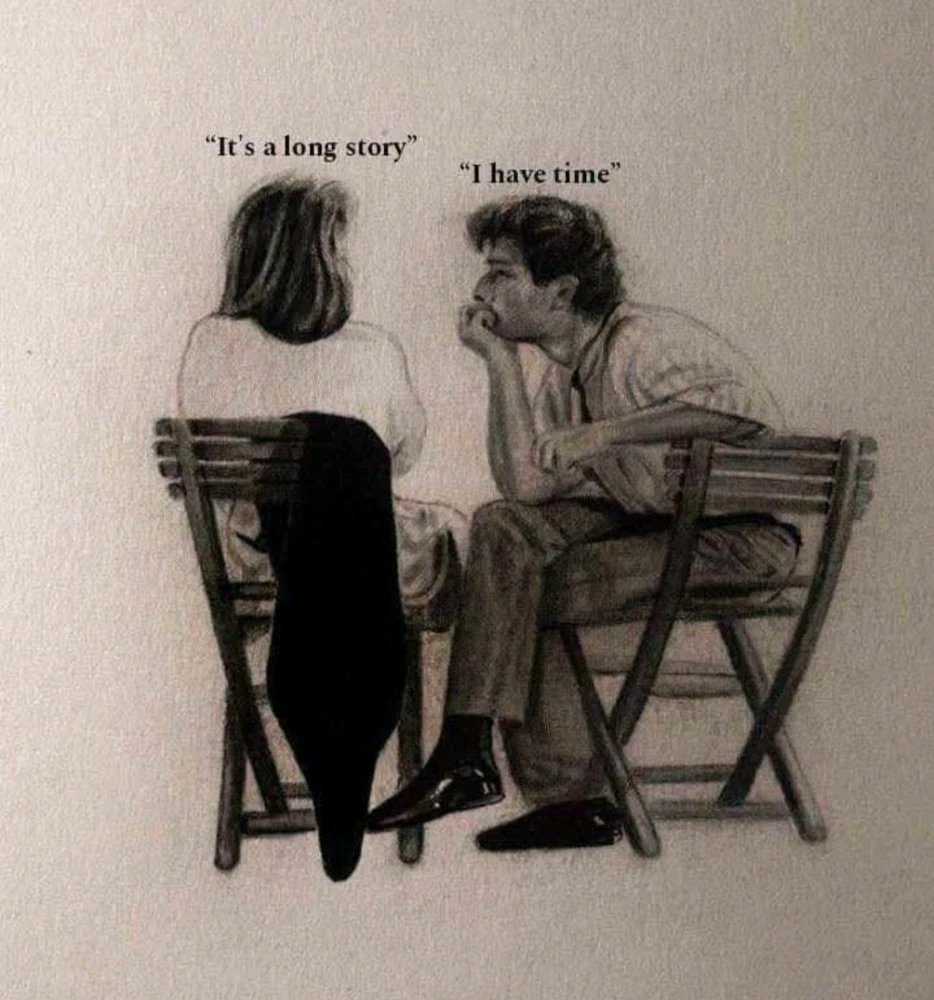 "Someone who listens to you when your thoughts are so loud."