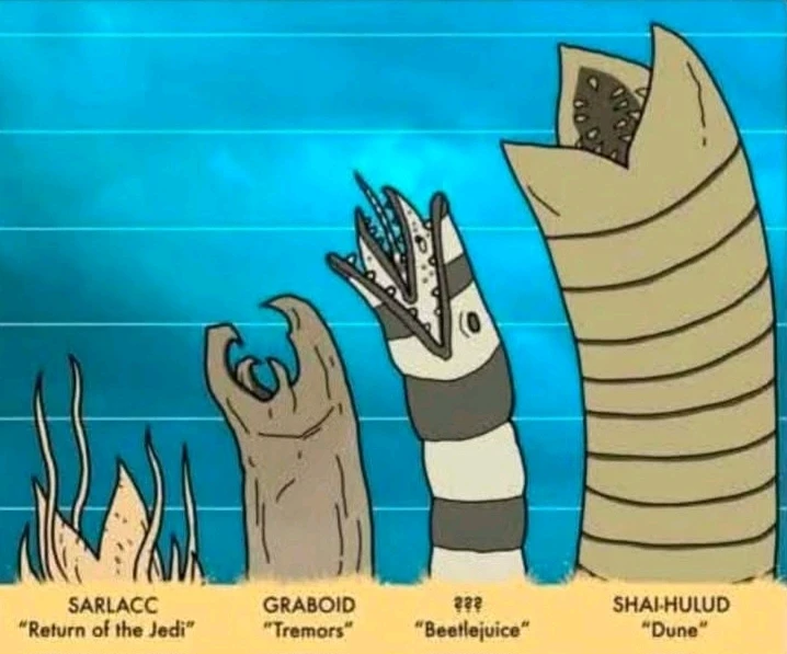 Sandworm size chart đȘ±đ