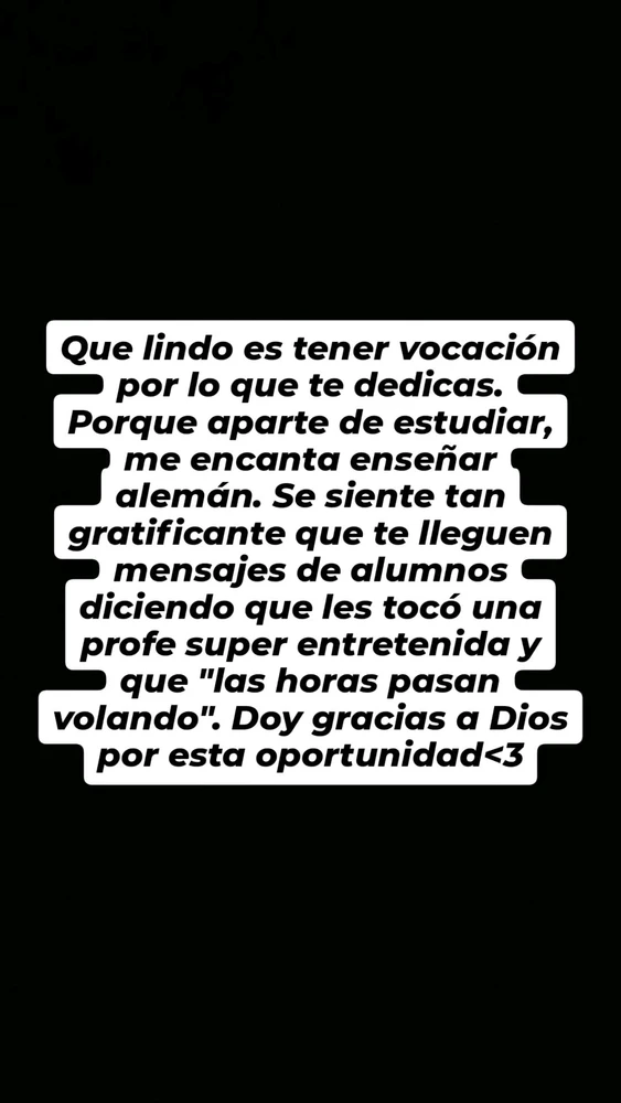 Orgullosa de mi vocación