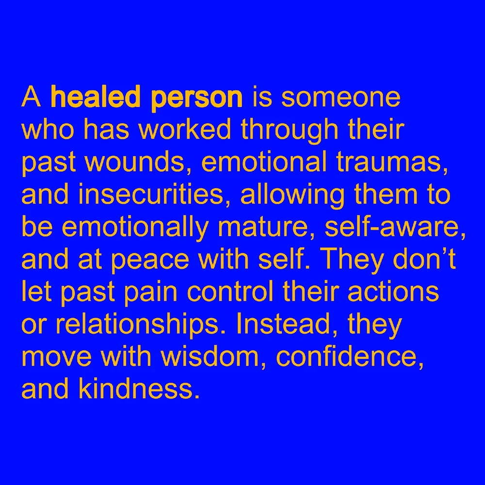 a healed person