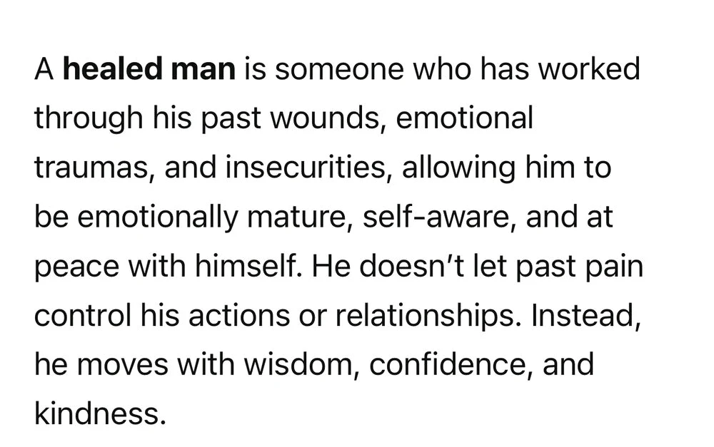 a healed man