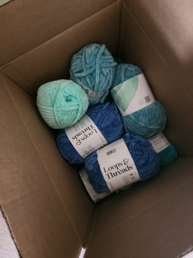 Some of the yarn colors