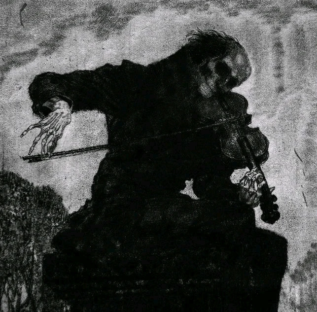 "Death Playing The Violin"