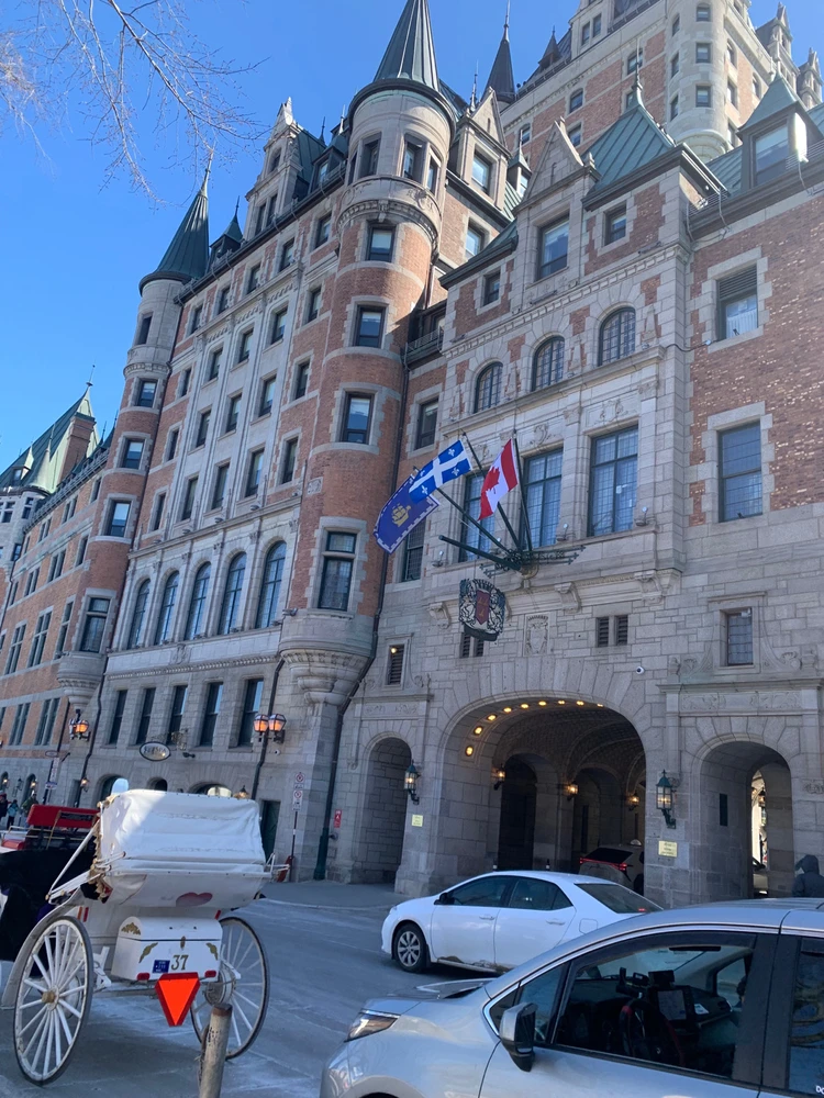 This is the Frontenac Castle 🏰, the Queen stayed here👑! 