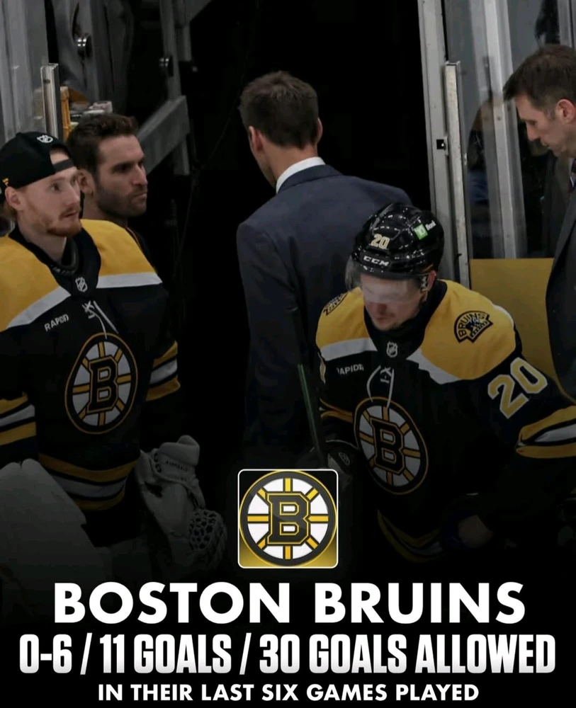 I've seen a few mediocre Bruins teams in my life, but never this bad 🤮