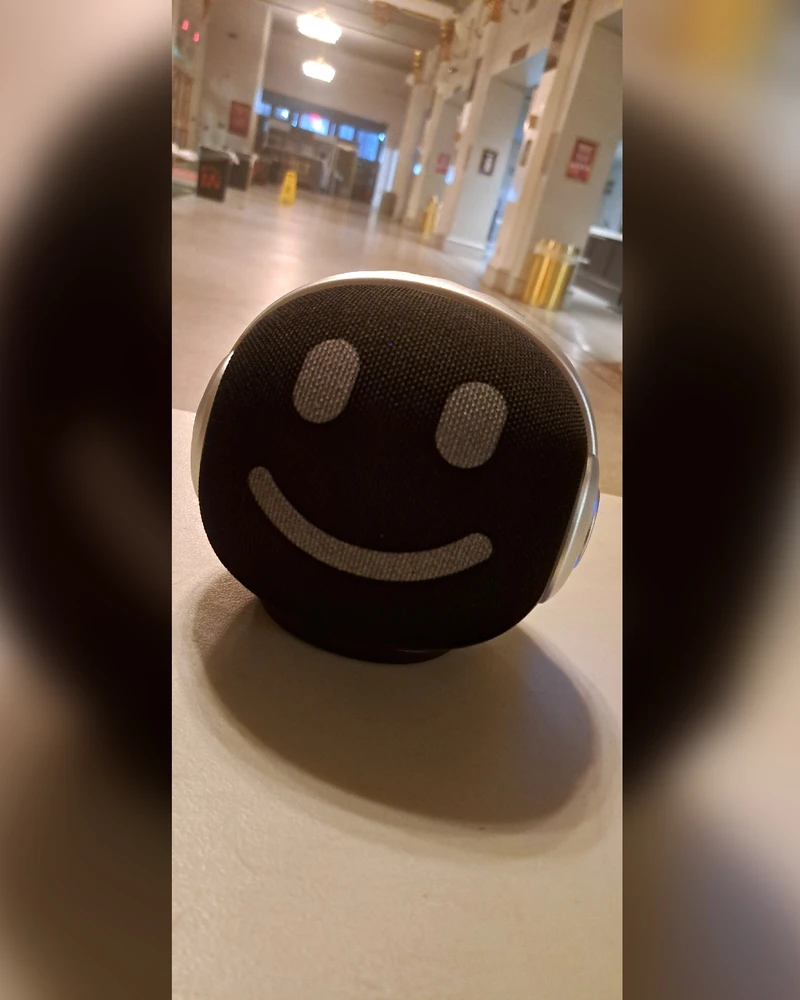 smiling bluetooth speaker from 5 Below