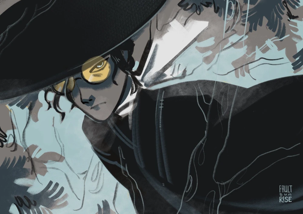 Всем смотреть рисунок по голубоглазому самураю