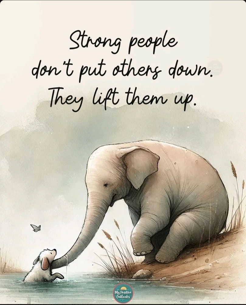 Lift each other up again!