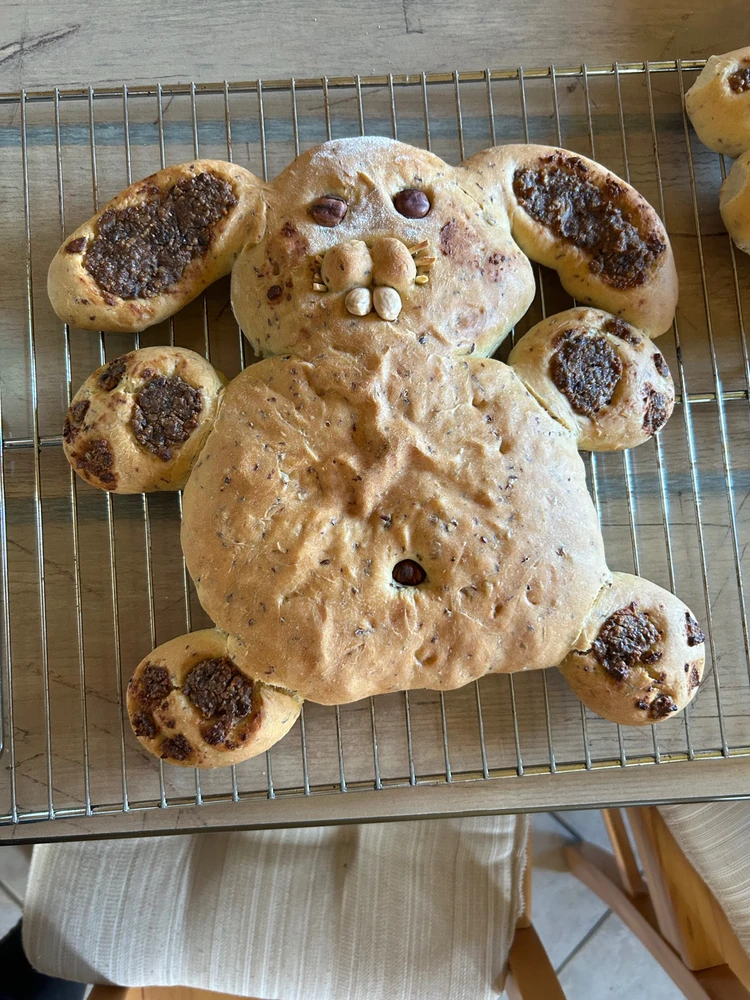 Hab einen Osterhasen gebacken