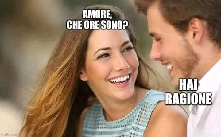 Così siamo tranquilli e non ci sbagliamo mai