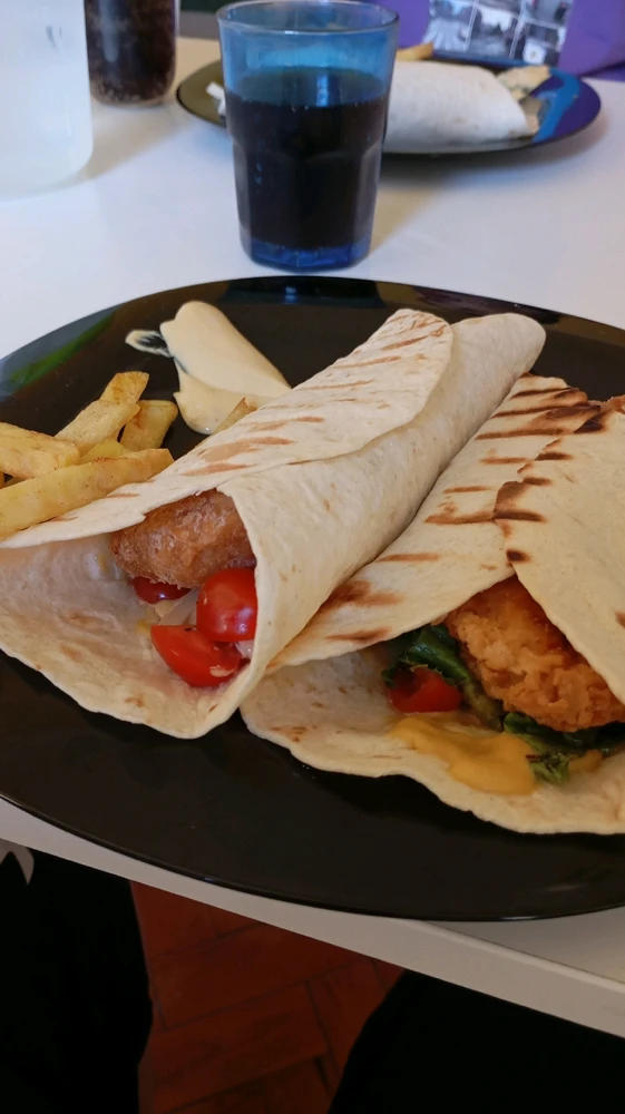 Homemade chicken nuggets burrito 🌯