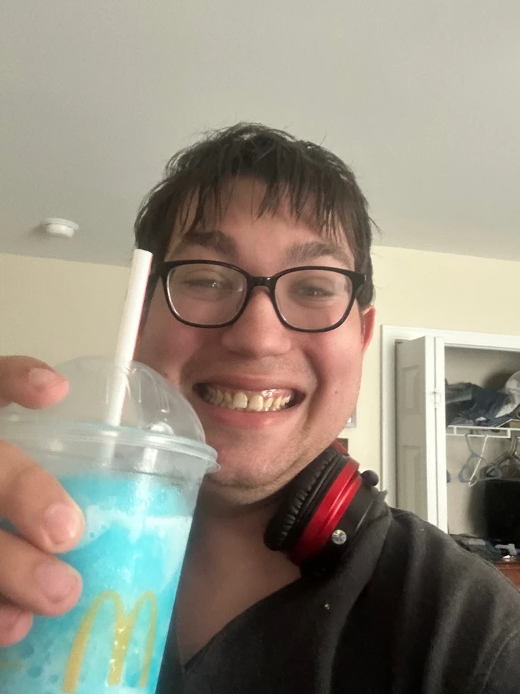 I got a blue icee 