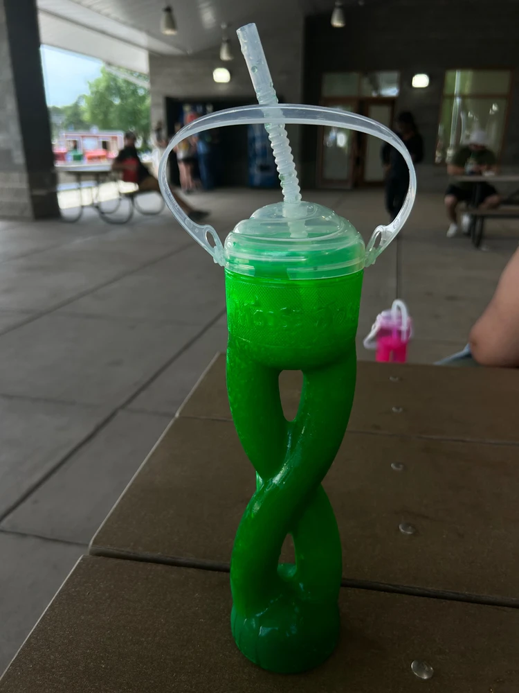 I also got this wicked cool cup I got a slushie in best 10$ I ever spent