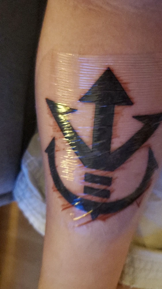 Vegeta Family insignia tattoo