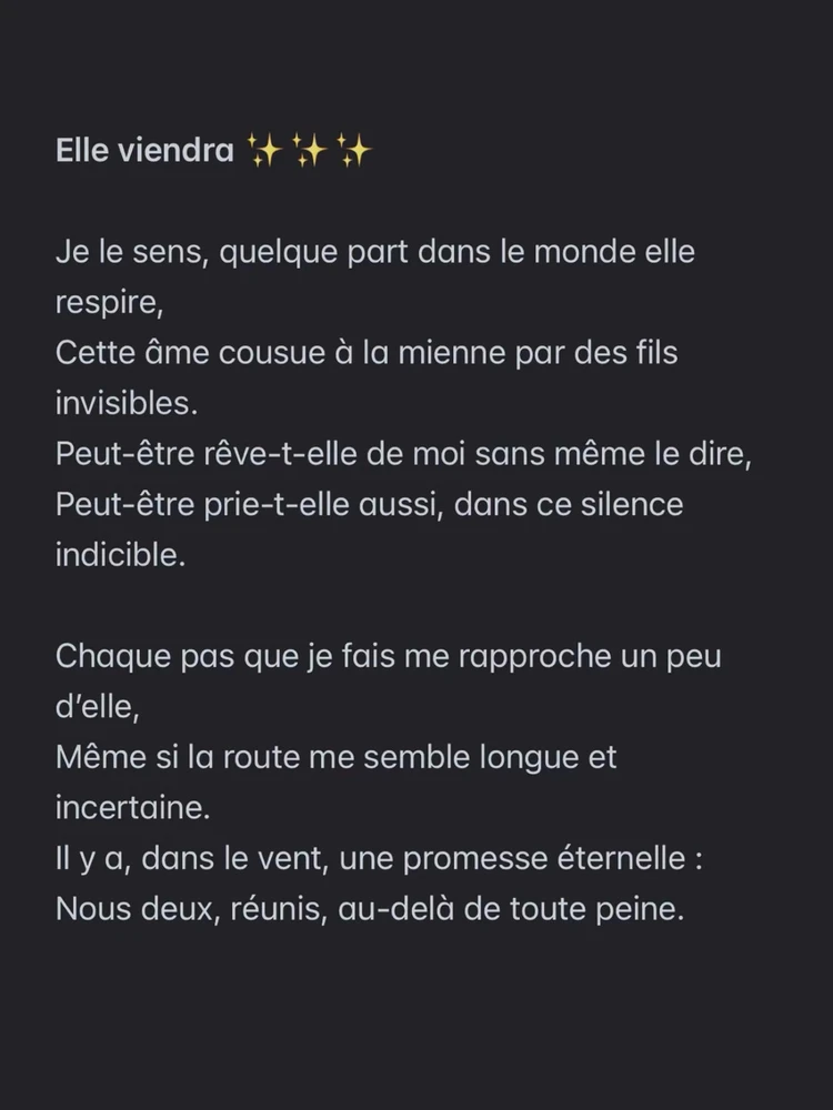 Un jour… je croiserai son regard.
