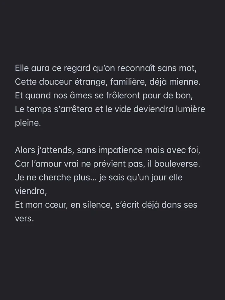 Un jour… je croiserai son regard.