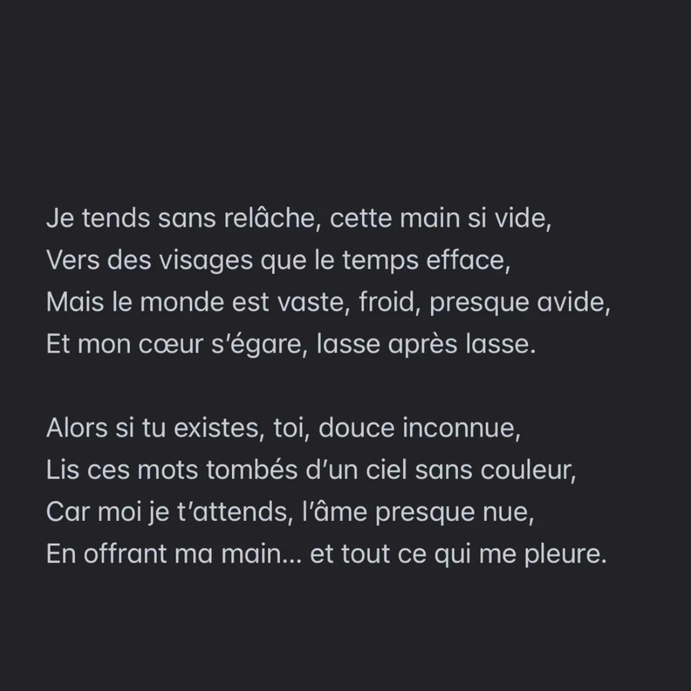 Et si ton âme errait aussi, à la recherche de la mienne ? 💔🕊️