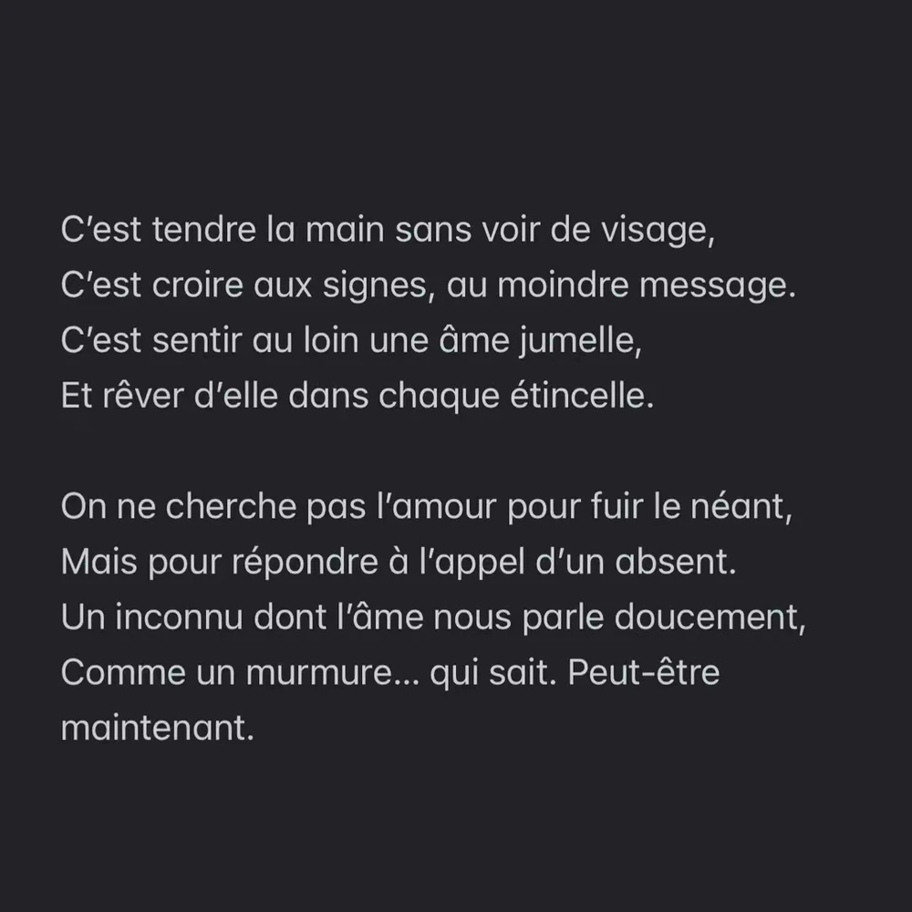 Et si, quelque part, une âme t’attendait en silence ?
