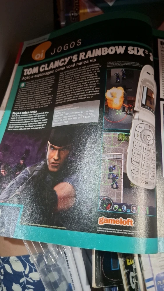 Não sabia que em algum momento da humanidade era possível jogar rainbow six pelo celular