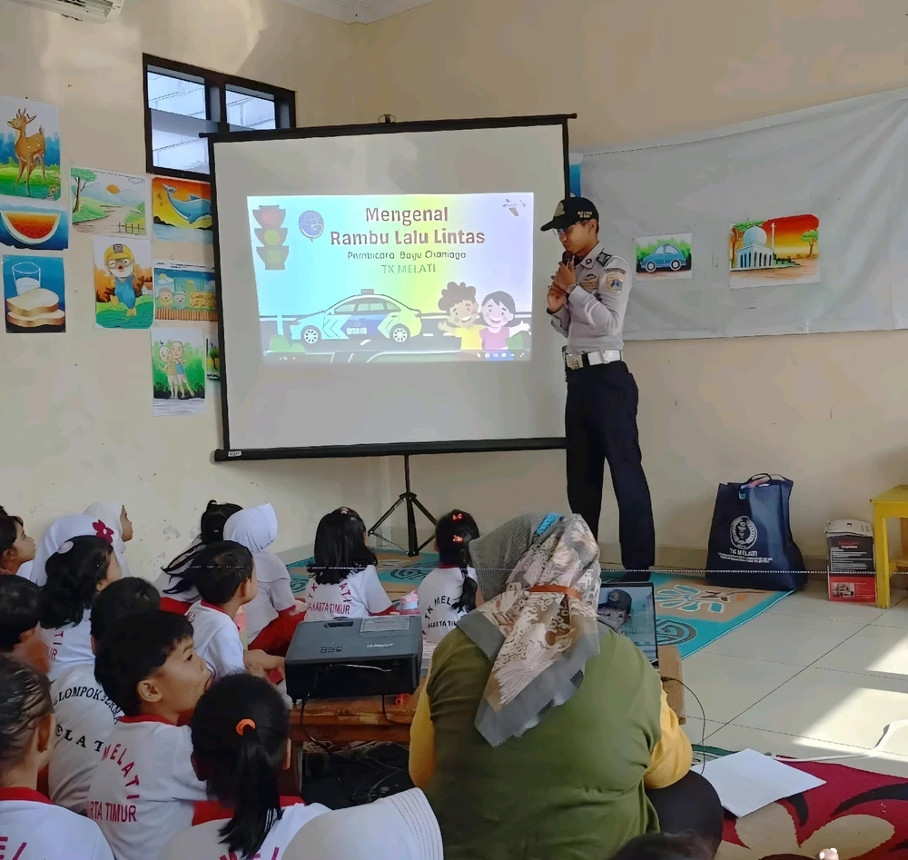 Sesi terakhir mengajar anak TK