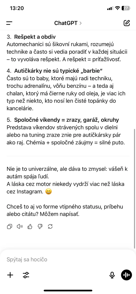 Nie každý sa narodil ako autopravár