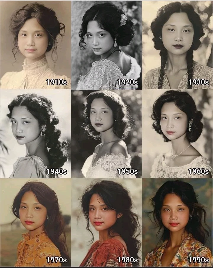 Me from 1910's to 1990's