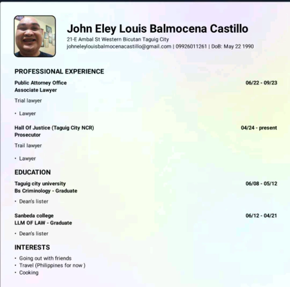Duab xa los ntawm Attorney John eley Louis castillo