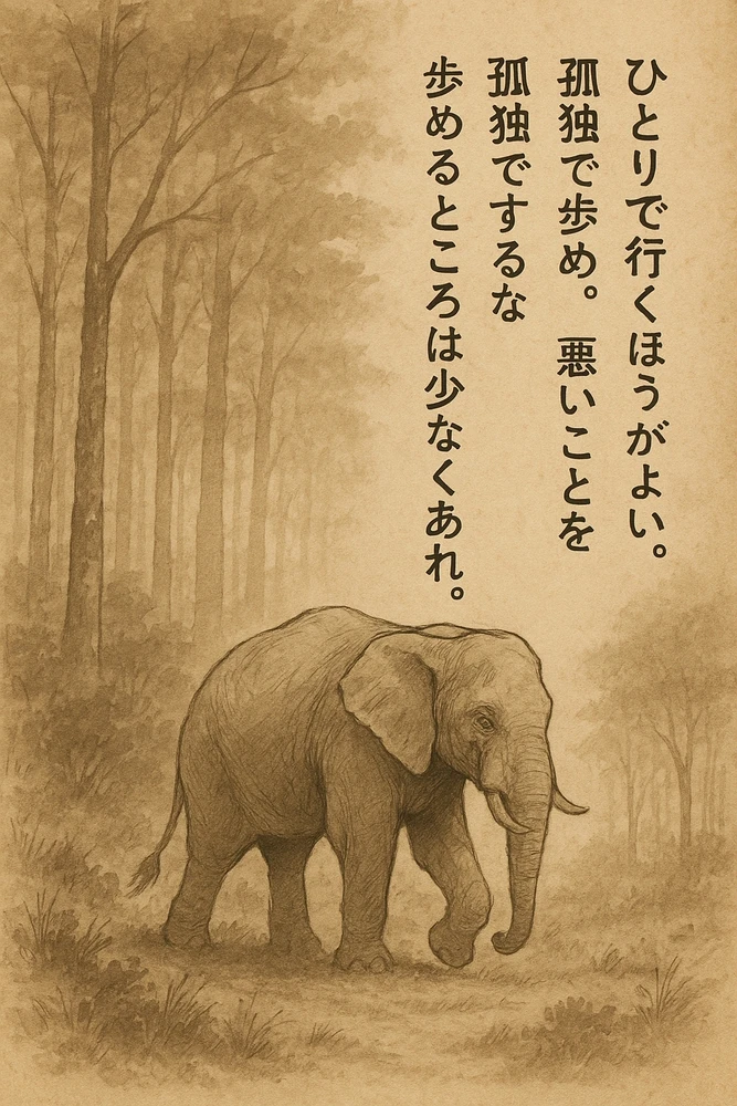 Traducción japonesa del Dhammapada (verso 330)