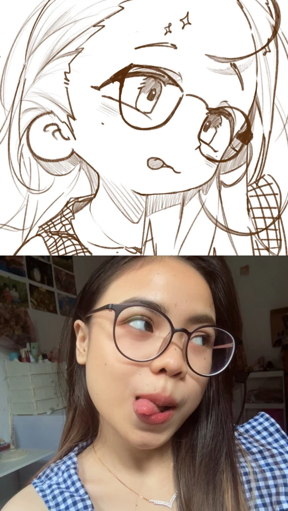 me and my friend draw