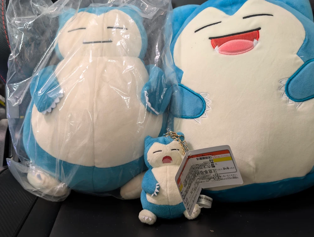 My small collection of Snorlax plushies