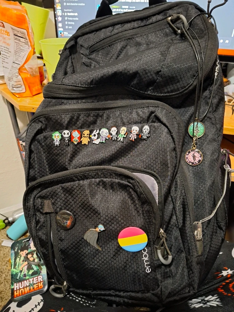 Had fun decorating my new backpack for the fall semester