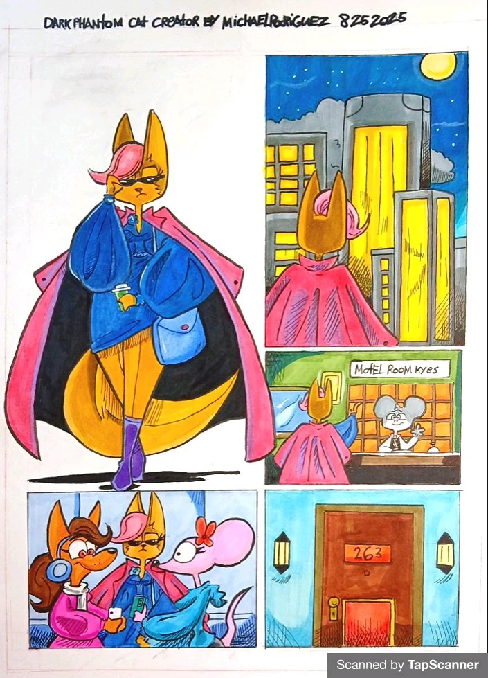 I love drawing comics. I'm a creator masterpiece. That's a professional cartoonist in graphic novel