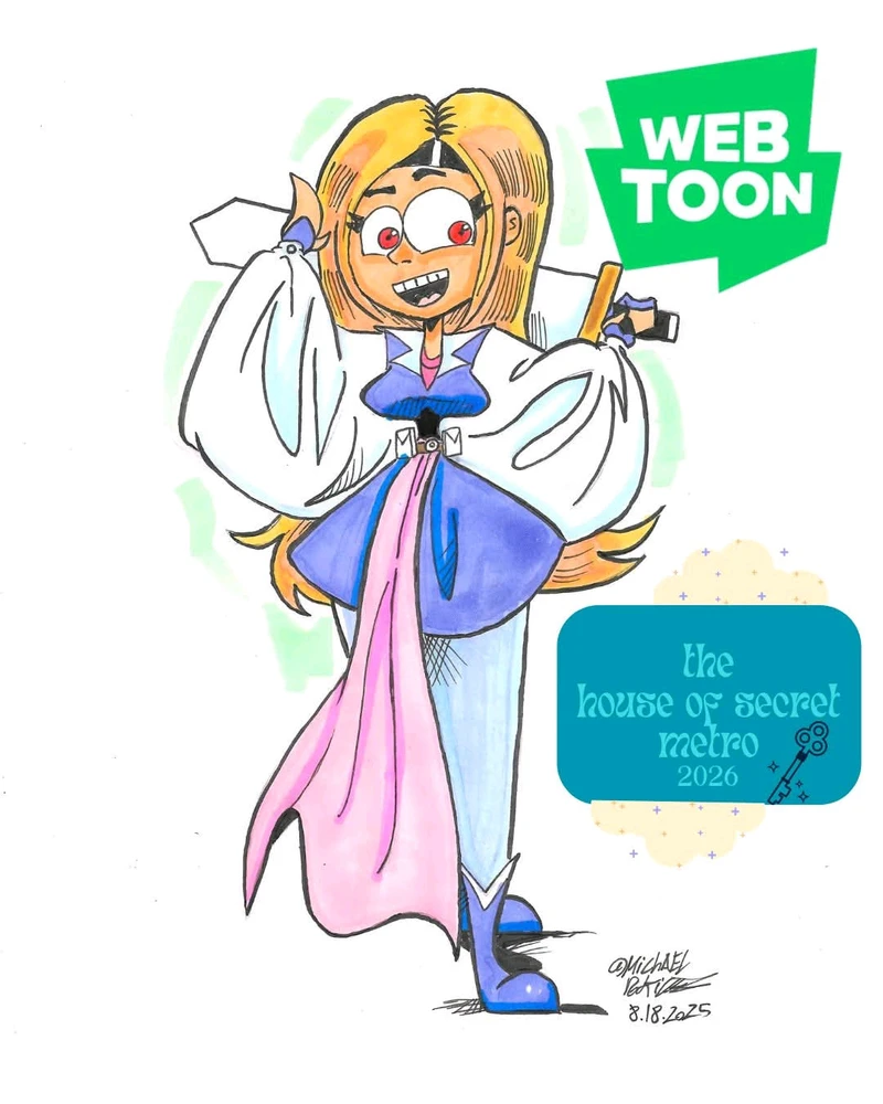 I love drawing comics. I'm a creator masterpiece. That's a professional cartoonist in graphic novel