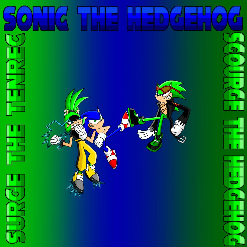 Sonic fighting Surge the Tenrec & Scourge the Hedgehog.
Made this sometime after imposter syndrome ended