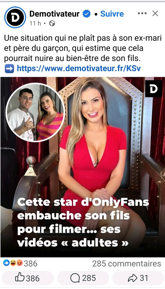 De mieux en mieux....La preuve que ce monde touche à sa fin