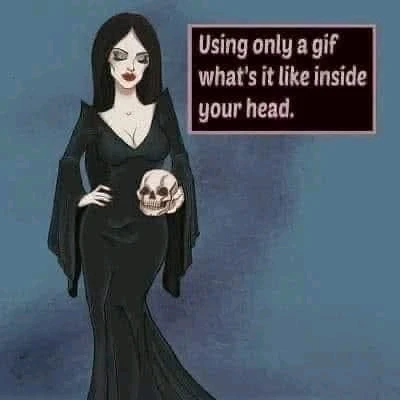 Benutze GIF um zu zeigen wie ist in deinem Kopf drin