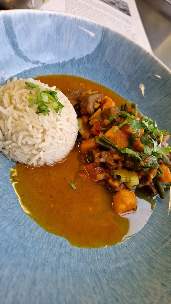 Beef Curry mit Rice